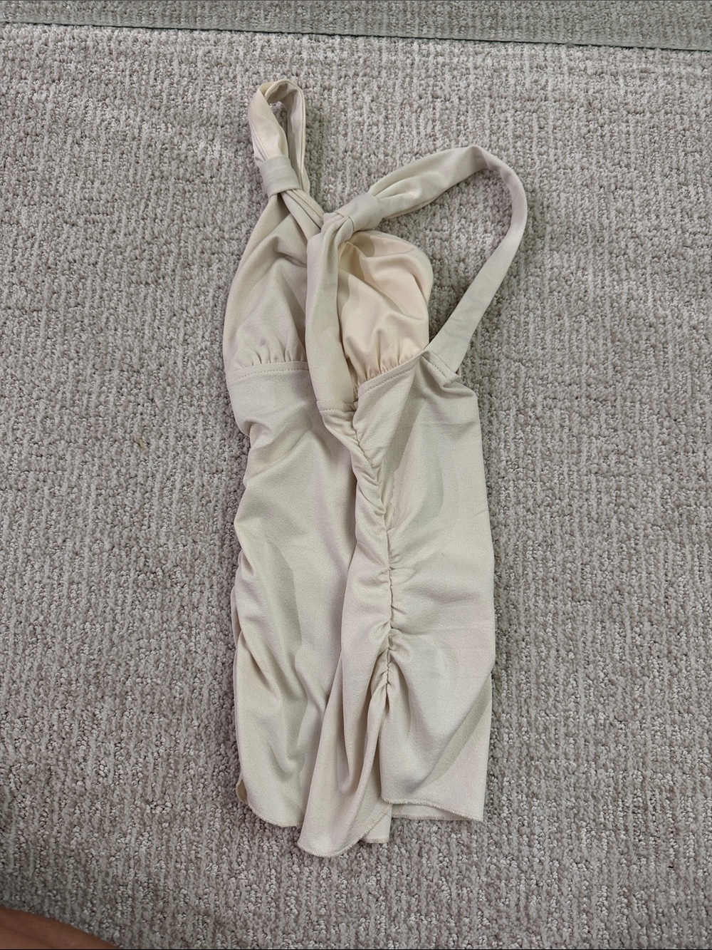 Princess Polly Cream Ruched Tank Top - Picture 2 of 3